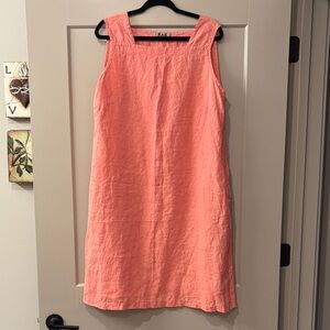 Flax sz M midi, pockets, 100% linen